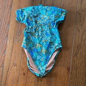 Worn once J. Crew strapless bathing suit